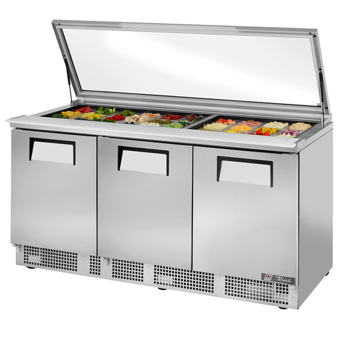 True Mfg. TFP-72-30M-FGLID Mega Top Sandwich / Salad Prep Table