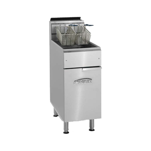 Imperial IFS-50 50 Lbs. Gas Floor Model Deep Fryer | 140,000 BTU