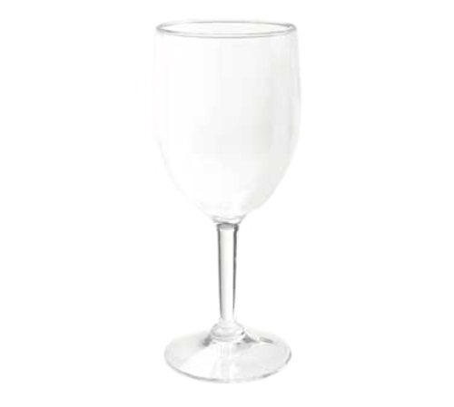 G.E.T. SW-1404-1-SAN-CL 8 oz. Plastic Wine Glass | Case of 24