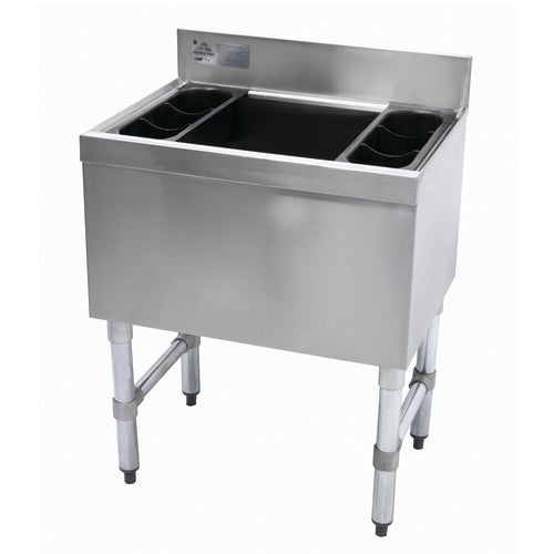 Advance Tabco SLI-12-36-10-X 36" x 18" Stainless Steel Cocktail Unit w/ 12" Deep Chest & Cold Plate