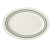 G.E.T. M-4010-EM Emerald 16-1/4" x 12" Oval Melamine Platter | Case of 12