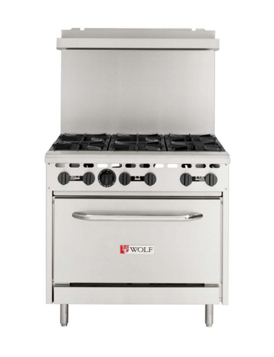 Wolf WX36-6BN-QS-COMMANDER 36" Gas Range