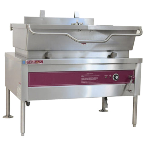 Crown Steam ES-30 Electric Manual Tilting Skillet | 30 Gal. Capacity