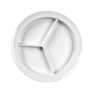 Thunder Group NS701W White 8-3/4" Deep Compartment Plate | Case of 12
