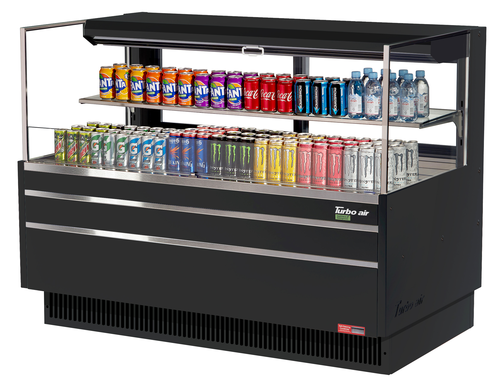 Turbo Air TOM-60L-UFD-W(B)-2S-N Open Air Merchandiser
