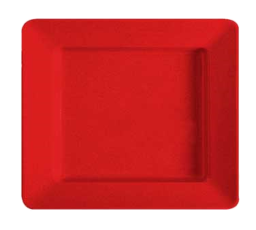 G.E.T. Red Sensation 12" x 10" Red Rectangular Melamine Plate | Model No. ML-11-RSP