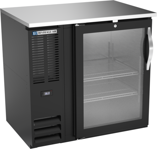 Beverage Air BBN36HC-FG-B Back Bar Cooler