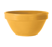 G.E.T. BC-170-TY Diamond Mardi Gras 8 oz. Tropical Yellow Melamine Bouillon Cup | Case of 48