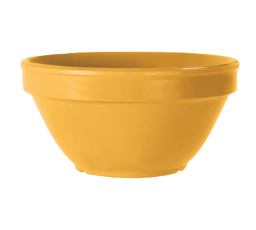 G.E.T. BC-170-TY Diamond Mardi Gras 8 oz. Tropical Yellow Melamine Bouillon Cup | Case of 48