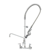 T&S Brass B-0133-ADF12-BC EasyInstall 8" Center Wall Mount Pre-Rinse Faucet w/ 12" Nozzle