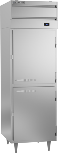Beverage Air PH1-1HS 2-Solid Half Door Reach-In Heated Cabinet | 21.01 Cu. Ft.