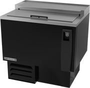 Beverage Air SF34HC-B 34" Black Shallow Well Bottle Cooler | 6.7 Cu. Ft.