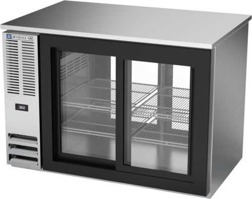 Beverage Air BB48HC-F-GS-PT-B Back Bar Cabinet, Refrigerated, Pass-Thru