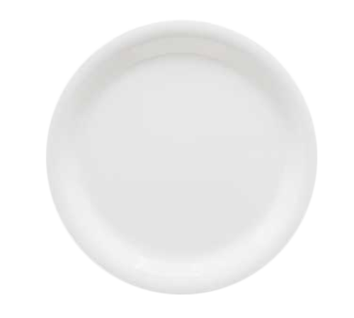 G.E.T. NP-9-DW Diamond White 9" White Melamine Plate | Case of 24