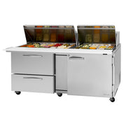 Turbo Air PST-72-30-D2R(L)-N Mega Top Sandwich / Salad Prep Table