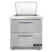 Continental Refrigerator SW32N12M-FB-D Refrigerated Counter, Mega Top Sandwich / Salad Unit