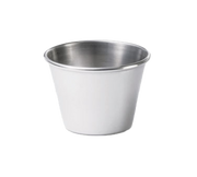 Tablecraft 5067 2.5 oz. Stainless Steel Flared Rim Sauce Cup