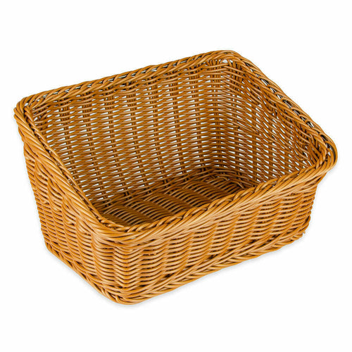 G.E.T. WB-1510 9-1/4 x 13" Designer Polyweave Rectangle Cascading Basket