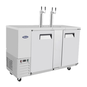 Atosa MKC58GR 58" 2-Dual Faucet Draft Beer Cooler | (2) 1/2 Kegs