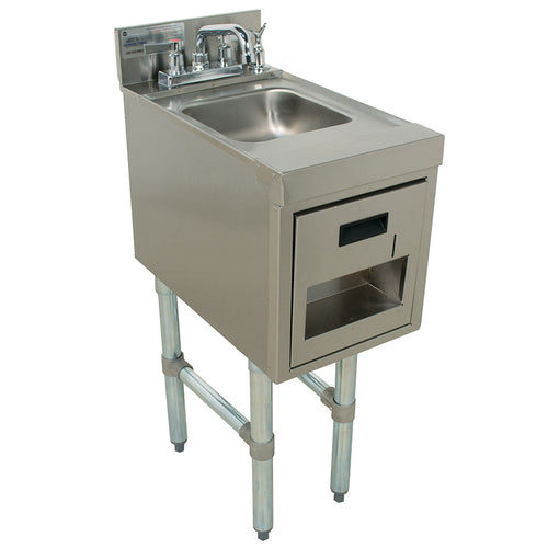 Advance Tabco SC-12-TS-X 12" x 21" Stainless Steel Underbar Hand Sink