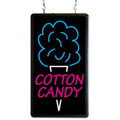 Winco 92005 Ultra-Bright Merchandising Sign | "Cotton Candy"