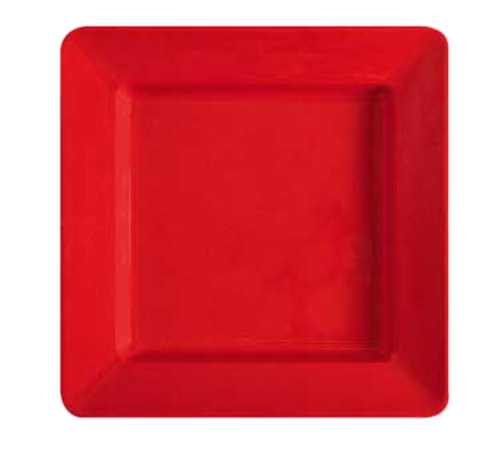 G.E.T. Red Sensation 12" Red Square Melamine Plate | Model No. ML-12-RSP