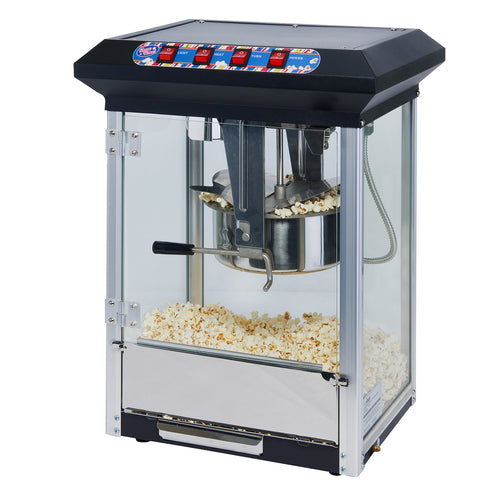 Winco POP-8B Showtime Electric Countertop Popcorn Machine | 8 Oz. Kettle