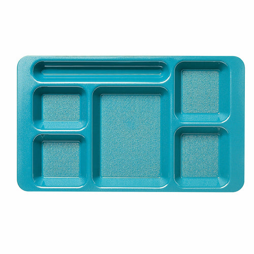 Cambro 1596CW Camwear 6 Compartment Eco-safe Tray | 9" x 15"