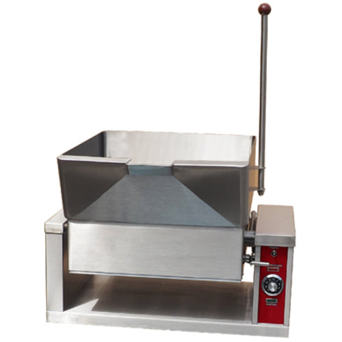 Crown Steam GCTS-16 16 Gal. Gas Countertop Tilting Skillet | 63,000 BTU