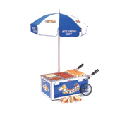Nemco 6550-DW Countertop Mini Hot Dog Steamer Cart