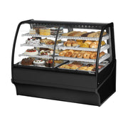 True Mfg. TDM-DZ-59-GE/GE-B-W Dual Temp Display Case