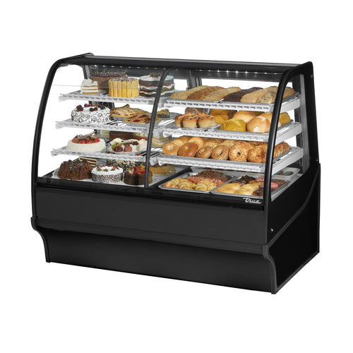 True Mfg. TDM-DZ-59-GE/GE-B-W Dual Temp Display Case