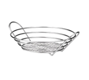 Tablecraft H7175 Chrome Plated Display Basket | 12" x 3.25"