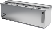 Beverage Air DW94HC-S-29 95" Stainless Steel Frosty Brew Deep Well Bottle Cooler | 28.63 Cu. Ft.