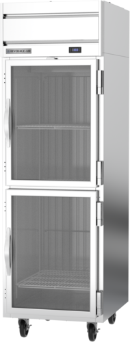 Beverage Air HFP1HC-1HG 26" 2 Glass Door Top Mount Reach-In Freezer | 21.06 Cu. Ft.