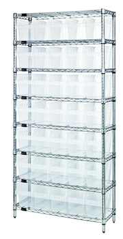 Quantum WR8-802CL Shelving Unit, Wire