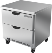 Beverage Air WTFD32AHC-2-FLT 32" 2 Drawer Worktop Freezer w/ Flat Top | 7.2 Cu. Ft.