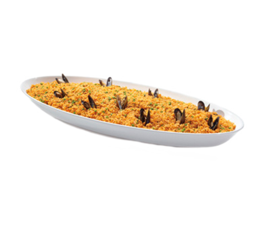 G.E.T. Siciliano ML-256-SI 10.4 qt Oval Melamine Platter