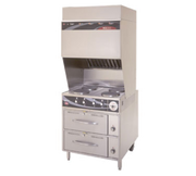Wells WV-4HFRW 42" Electric Ventless Range w/ 4-French Plates & Warmer Base | 208/240V