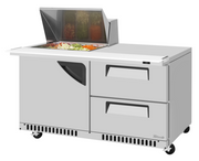 Turbo Air TST-60SD-12M-D2R(L)-FB-N(-LW) Mega Top Sandwich / Salad Prep Table