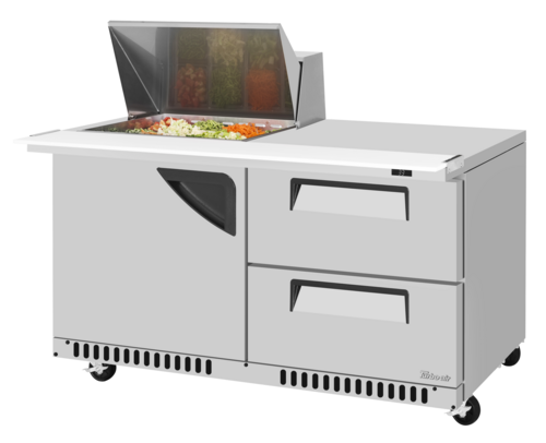 Turbo Air TST-60SD-12M-D2R(L)-FB-N(-LW) Mega Top Sandwich / Salad Prep Table