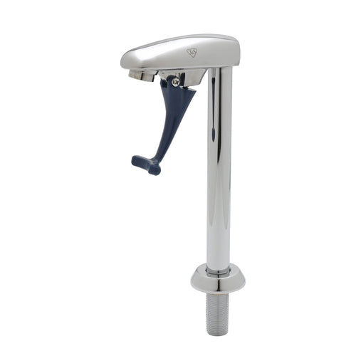 T&S Brass B-1210 Deck Mount Push Back Glass Filler Faucet w/ 8" Pedestal