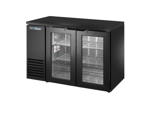 True Mfg. TBB24-48-2G-Z1-BST-B-1 Back Bar Cooler