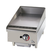 Star-Max 615TF 15" Thermostatic Countertop Gas Griddle w/ 1" Steel Plate | 28,300 BTU
