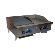 Comstock-Castle FHP36-18-1.5RB 36" Countertop Gas Griddle & Charbroiler Combo | 76,000 BTU