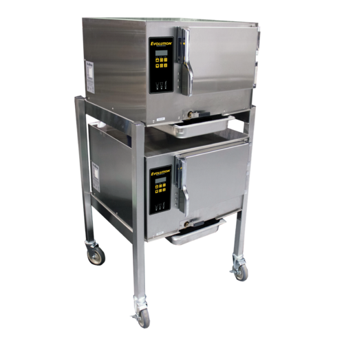 AccuTemp E32081D060 DBL Evolution 6 Pan Electric Floor Model Convection Steamer | 208V