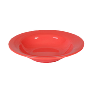 Thunder Group CR5077RD 7 3/4" Wide Rim Salad Bowl, Orange 8 oz. | Case of 12
