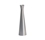 Tablecraft 267 6 1/2" Brushed Zinc Alloy Bud Vase
