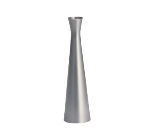 Tablecraft 267 6 1/2" Brushed Zinc Alloy Bud Vase