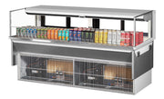 Turbo Air TOM-72L-UFD-W(B)-1SI-N Refrigerated Display Case